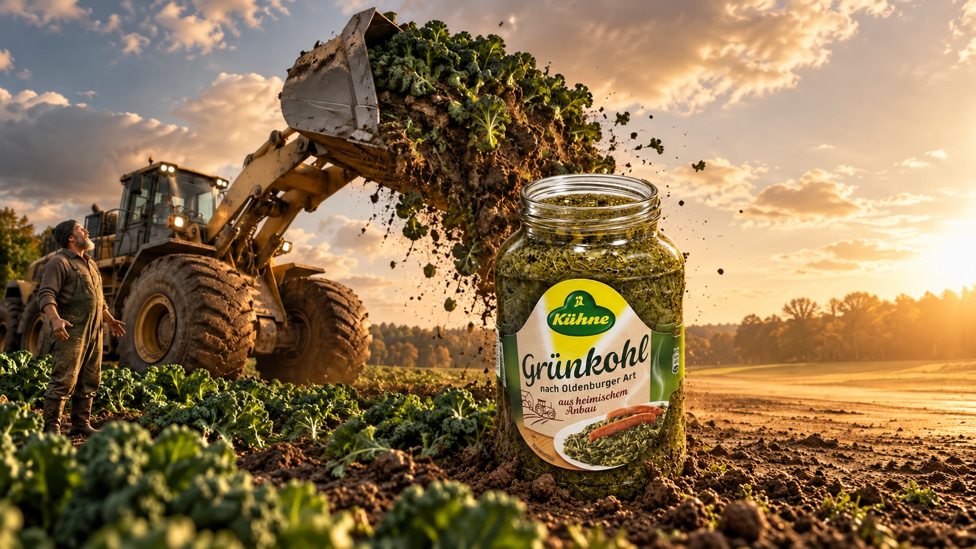 Aus heimischem Anbau – fiktive satirische Fotomontage